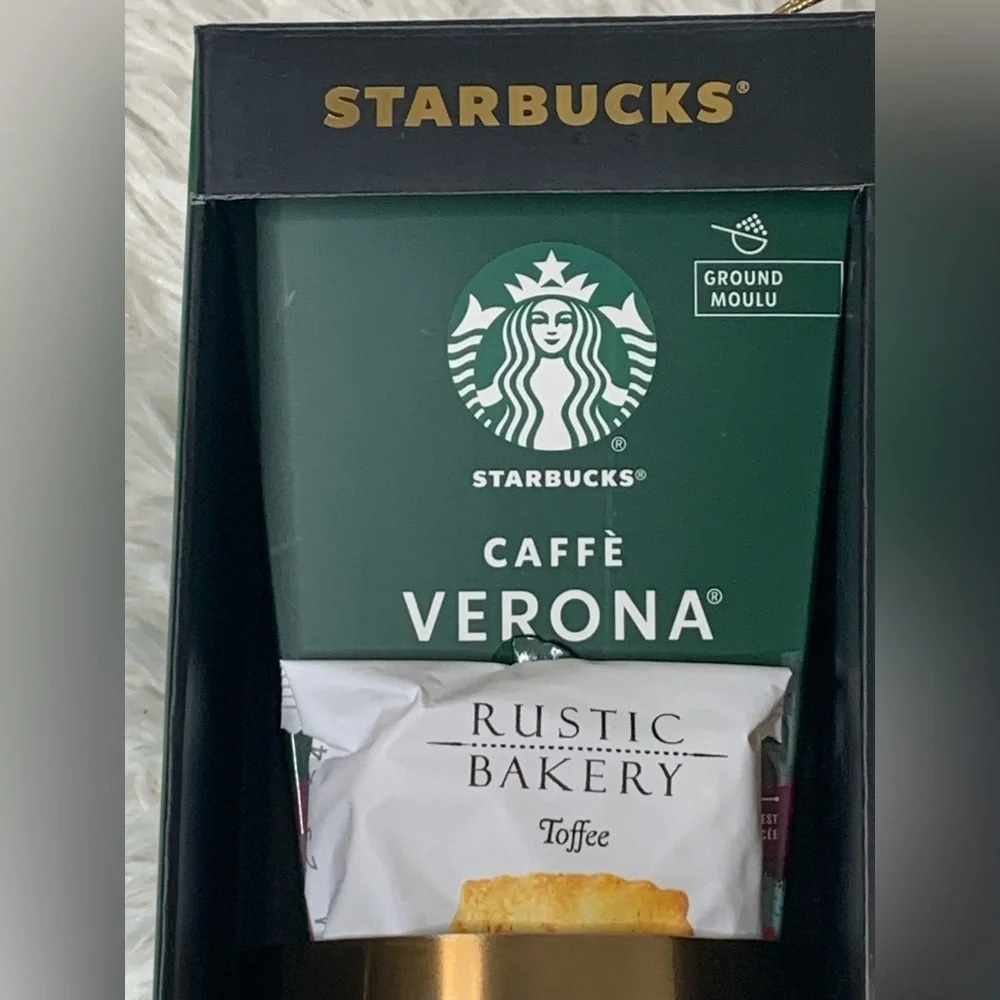 NEW STARBUCKS Tumbler with lid giftset CaffeVerona Toffee Holiday edition - Picture 4 of 11